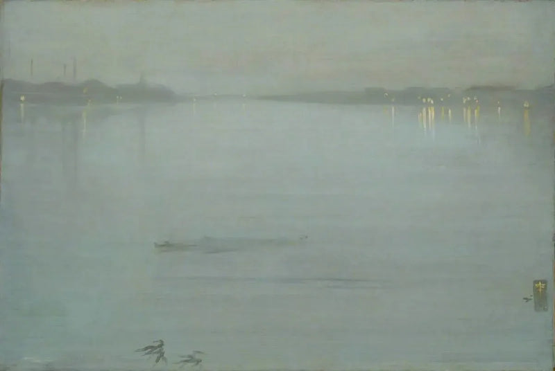 Gece: Mavi ve Gümüş - Cremorne Işıkları - James Abbott McNeill Whistler
