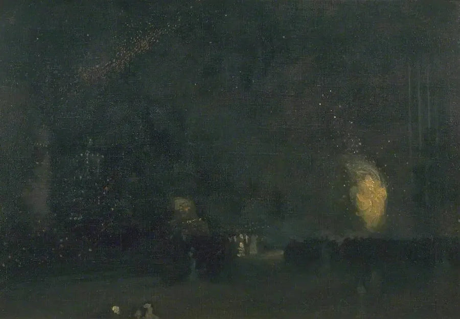 Gece: Siyah ve Altın - Ateş Tekerleği - James Abbott McNeill Whistler