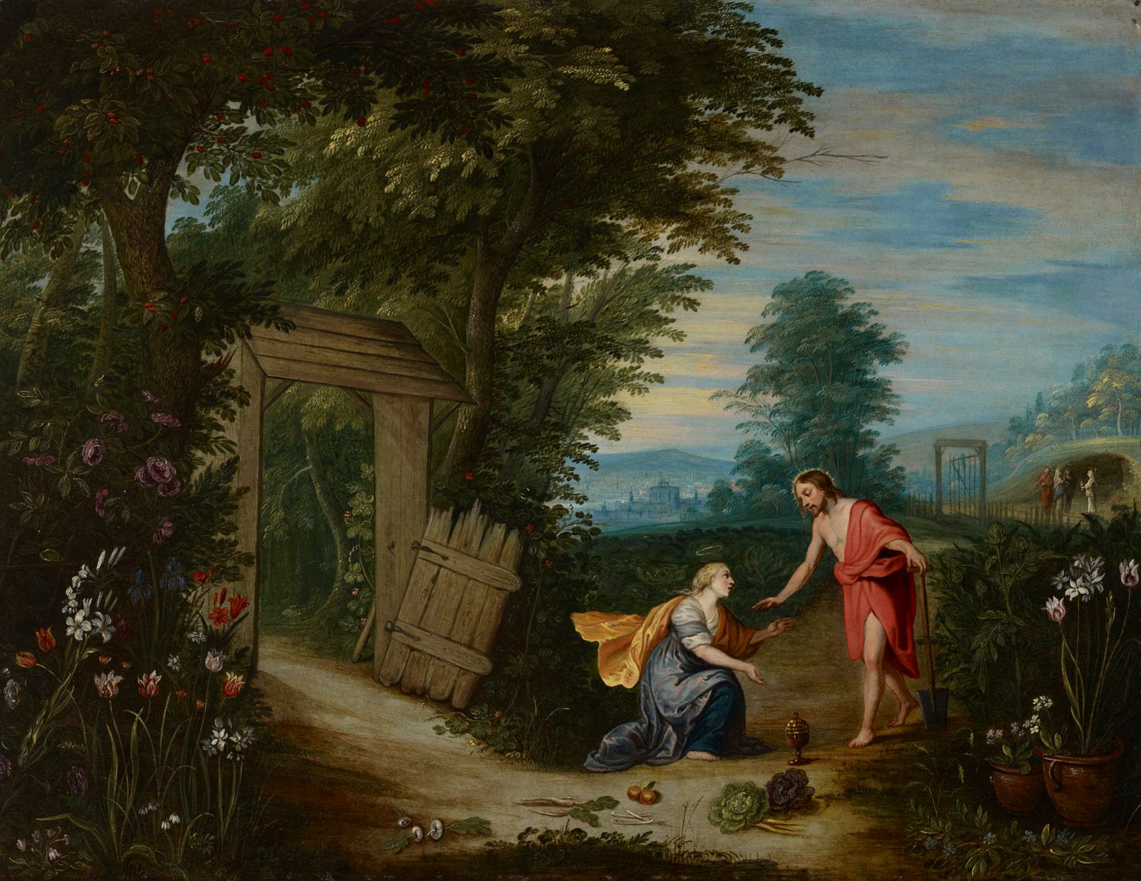 Noli me tangere - Jan Brueghel le Jeune image 1 copie peinte à la main à l’huile