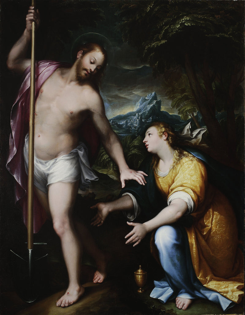 « Noli me tangere » – Dirilen İsa'nın Meryem Ana'ya görünmesi (Yuhanna 20:14-17) - Denis Calvaert