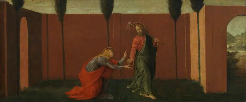 Noli me Tangere (prédelle, panneau üç) - Sandro Botticelli