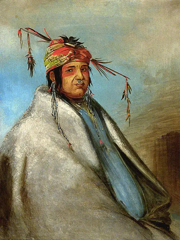 Non-on-dá-gon, bir şef - George Catlin