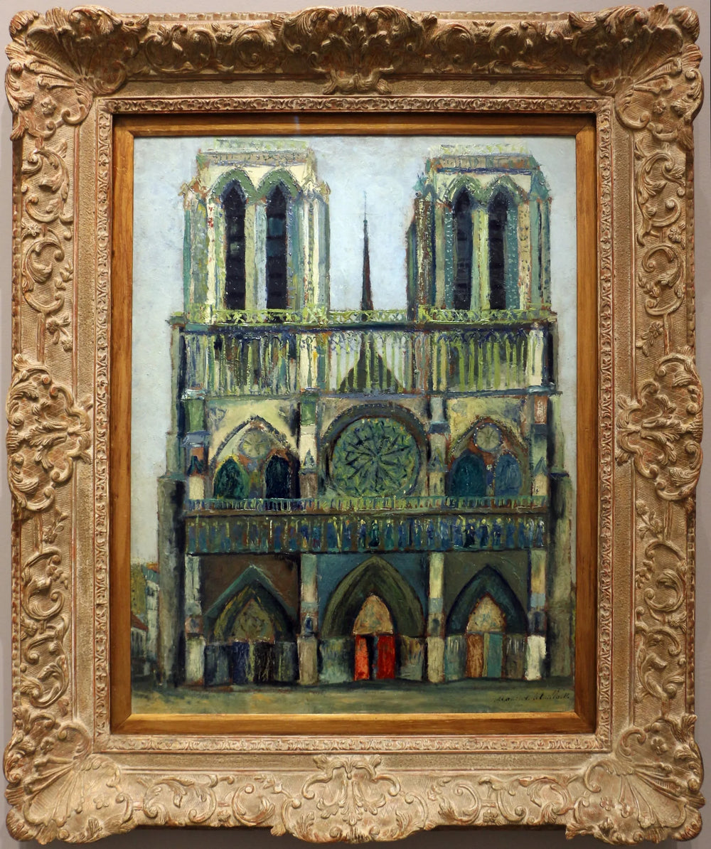 Notre-Dame - Maurice Utrillo image 1 copie peinte à la main à l’huile