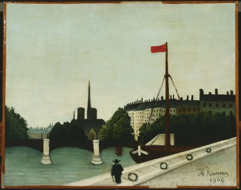 Notre-Dame Henri IV İskelesinden Görünüm - Henri Rousseau