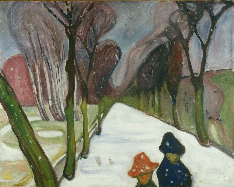 Yeni Kar Caddesi'nde - Edvard Munch