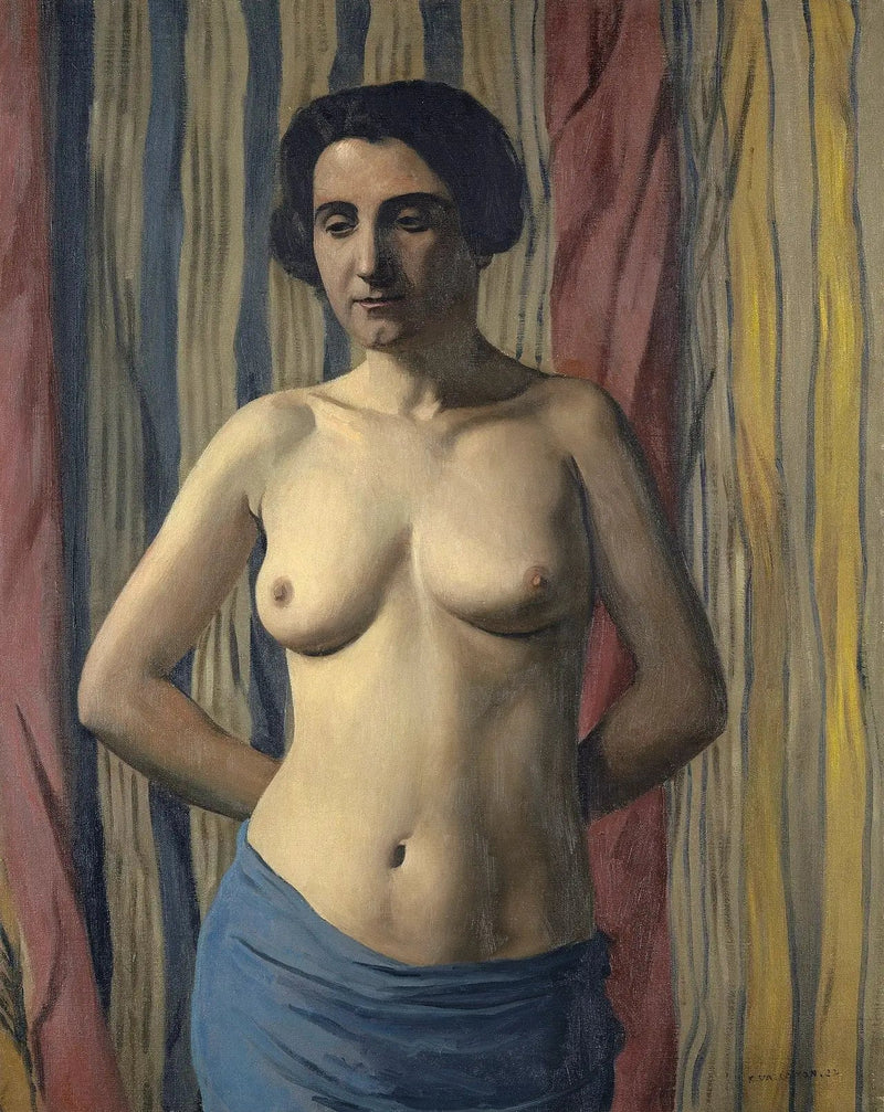 Mavi Eşarp ile Yeni - Félix Vallotton