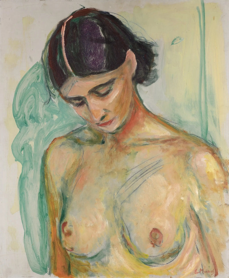 Başını eğmiş çıplak - Edvard Munch