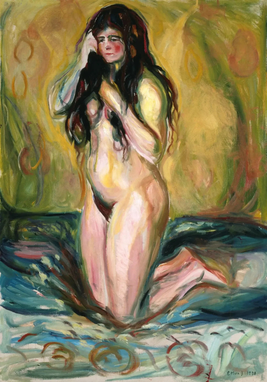 Diz çökme - Edvard Munch