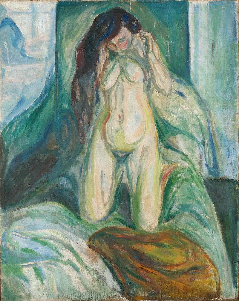 Diz çökme - Edvard Munch