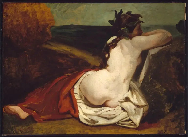 Nu uzanmış - Gustave Courbet