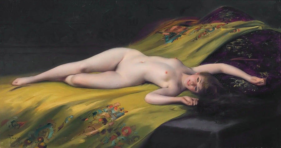 Nu allongé - Luis Ricardo Falero