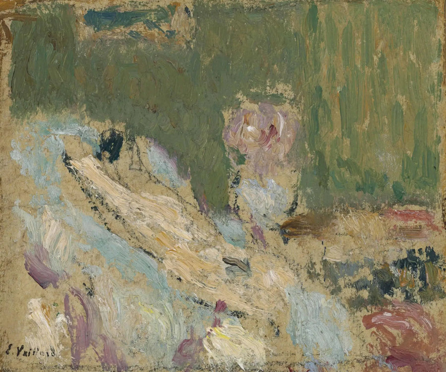 Uzun oturmuş bir kanepede - Édouard Vuillard