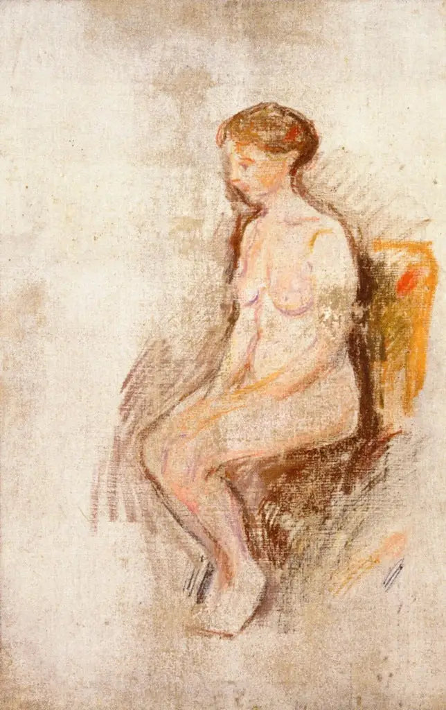 Reproduction du tableau « Nu assis - Edvard Munch » par Alpha Reproduction en peinture à l’huile