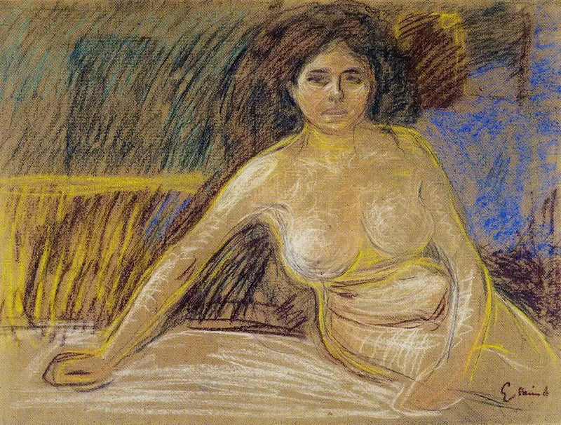 Oturan Nü - Edvard Munch