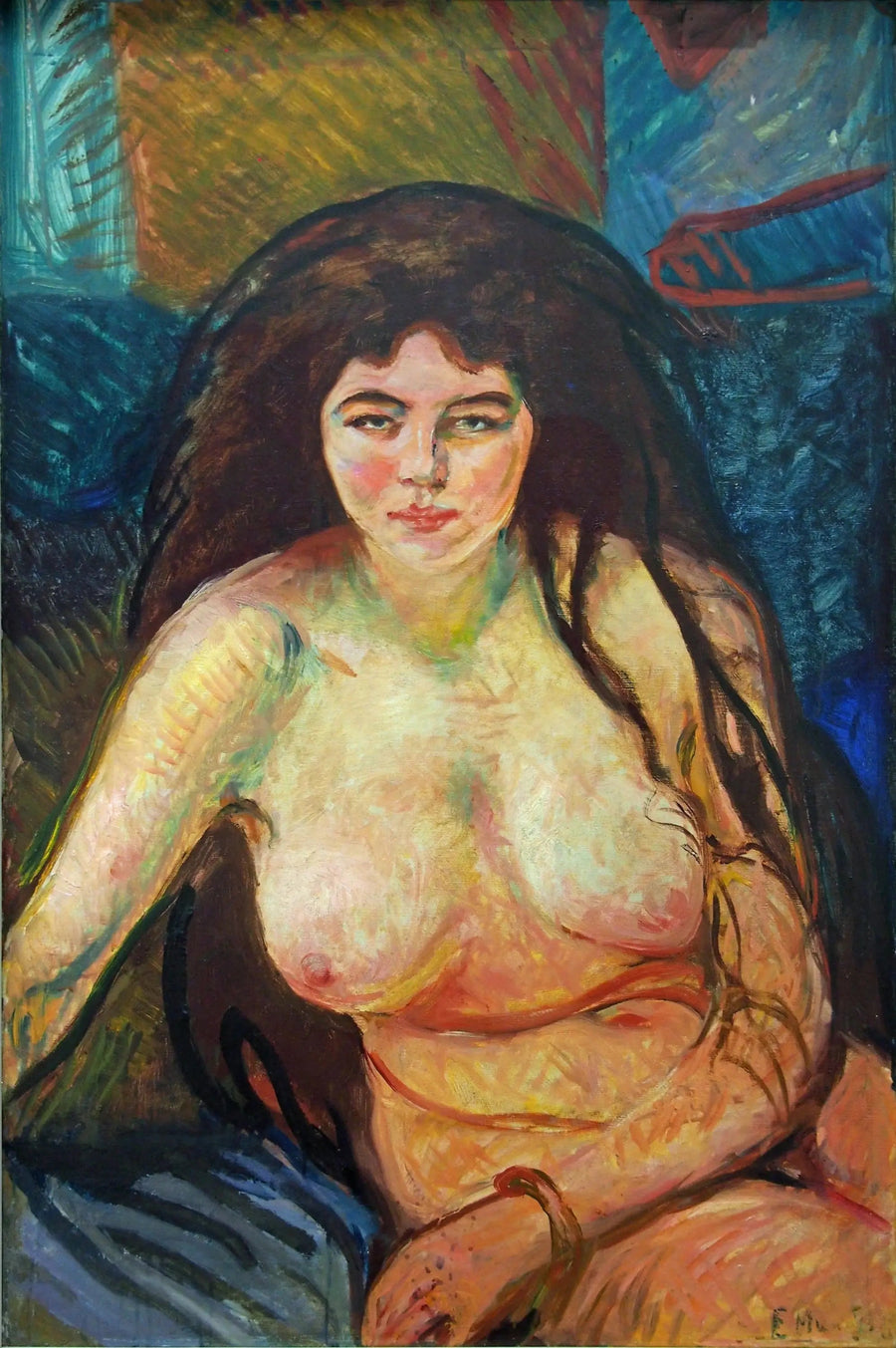 Oturan Nü - Edvard Munch