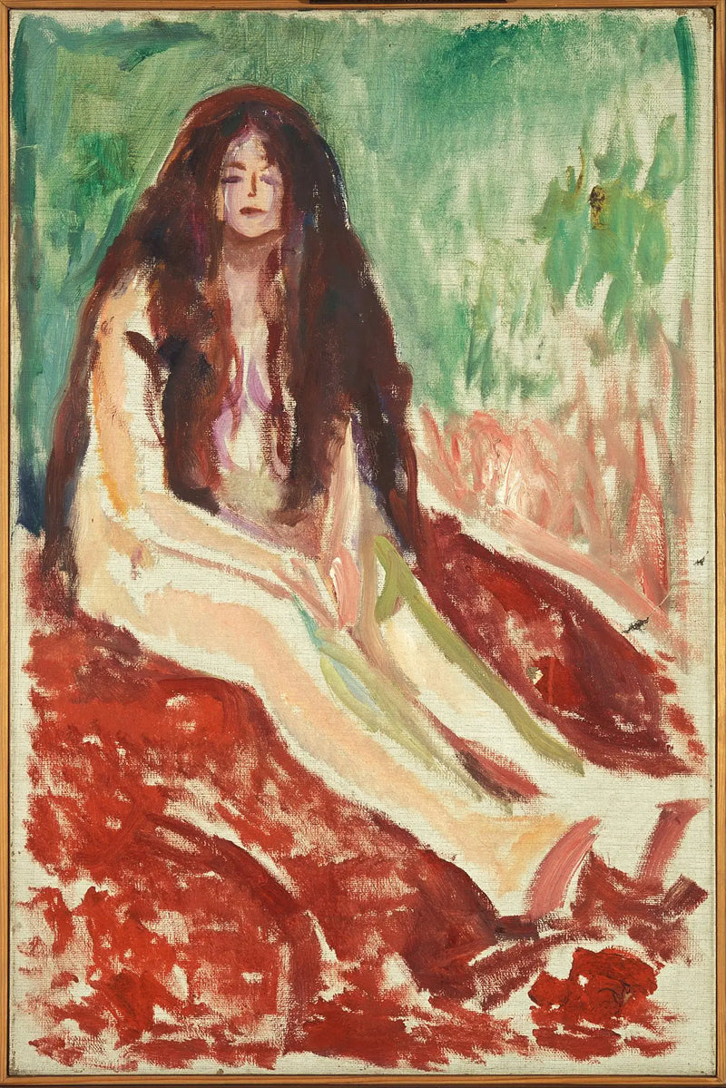 Oturan Nü - Edvard Munch
