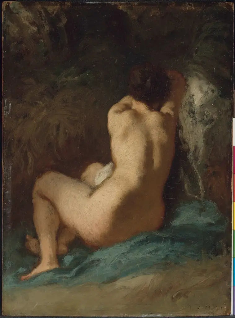 Nu otururken (Les Regrets) - Jean-François Millet