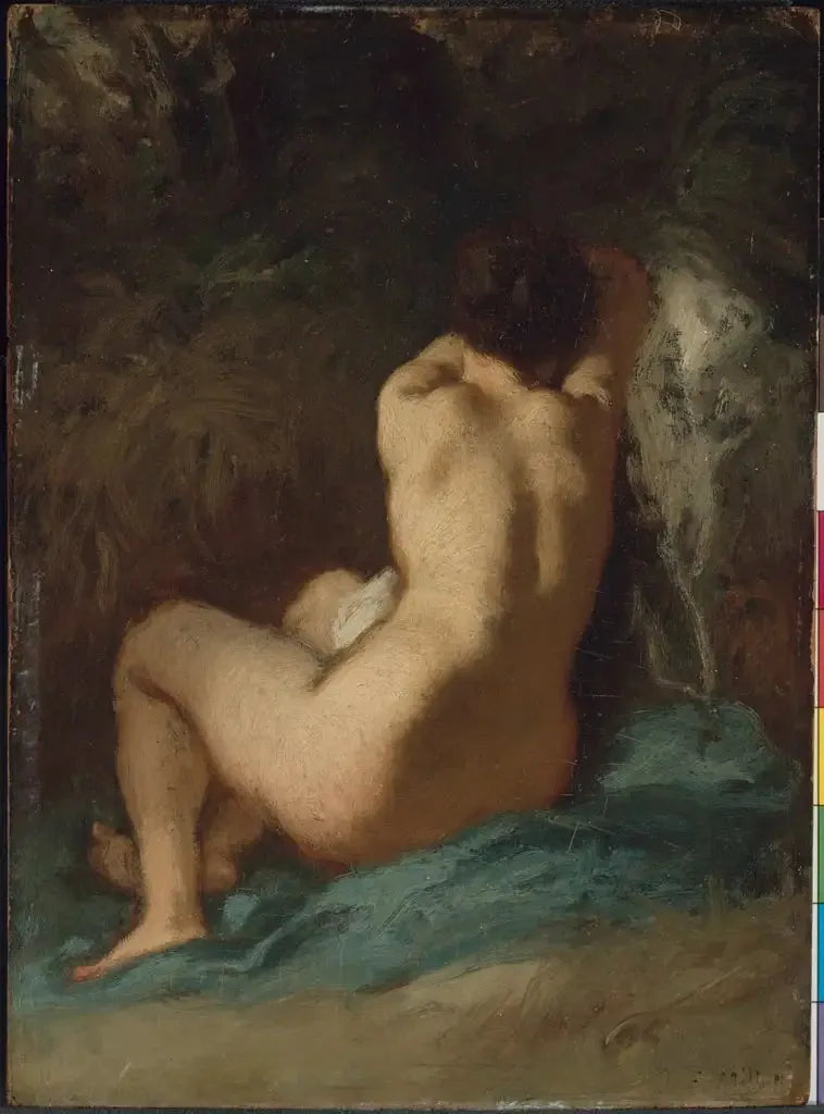 Nu otururken (Les Regrets) - Jean-François Millet