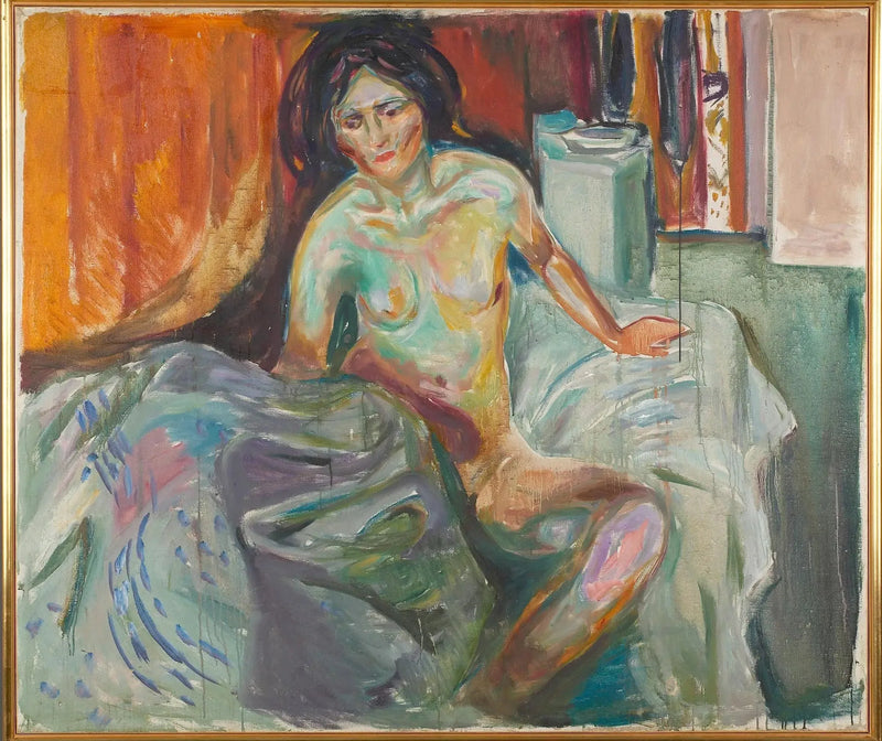 Oturan kadın: sabah - Edvard Munch