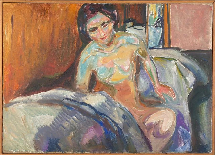 Oturan kadın: sabah - Edvard Munch