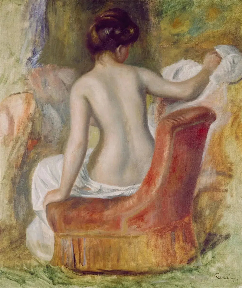 Koltukta Nü - Pierre-Auguste Renoir