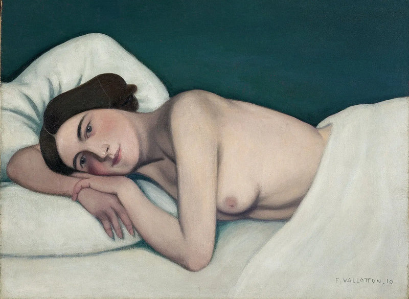 Yatakta Nü - Félix Vallotton