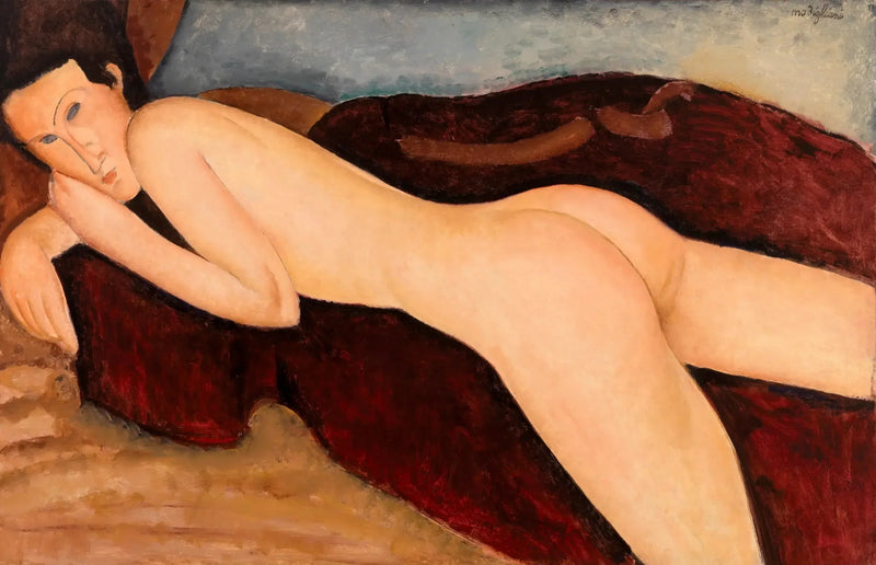 Sırtı Dönük Yatan - Amedeo Modigliani