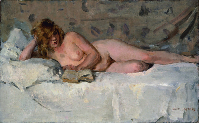 Nu yatakta (Sjaantje van Ingen) - Isaac Israëls