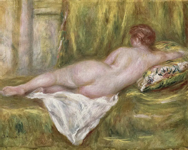 Sırtı dönük yatan kadın - Pierre-Auguste Renoir