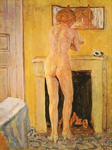 Şömine Önünde - Pierre Bonnard