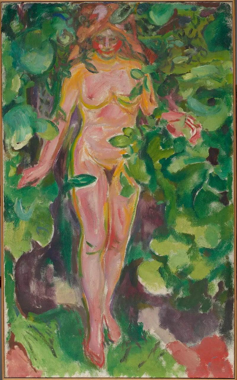 Ormanda Kadın Nü - Edvard Munch