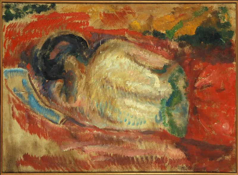 Arkadan kadın nudesi - Edvard Munch