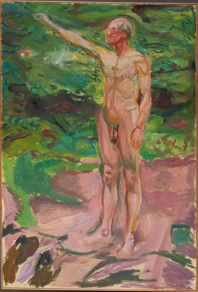 Ormanda Erkek Nü - Edvard Munch