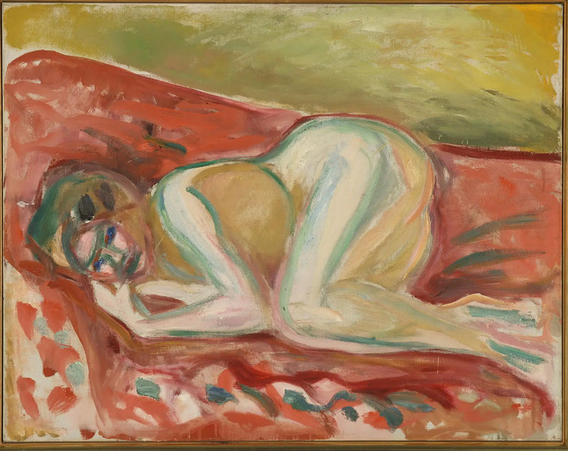 Çömelmiş Nü - Edvard Munch