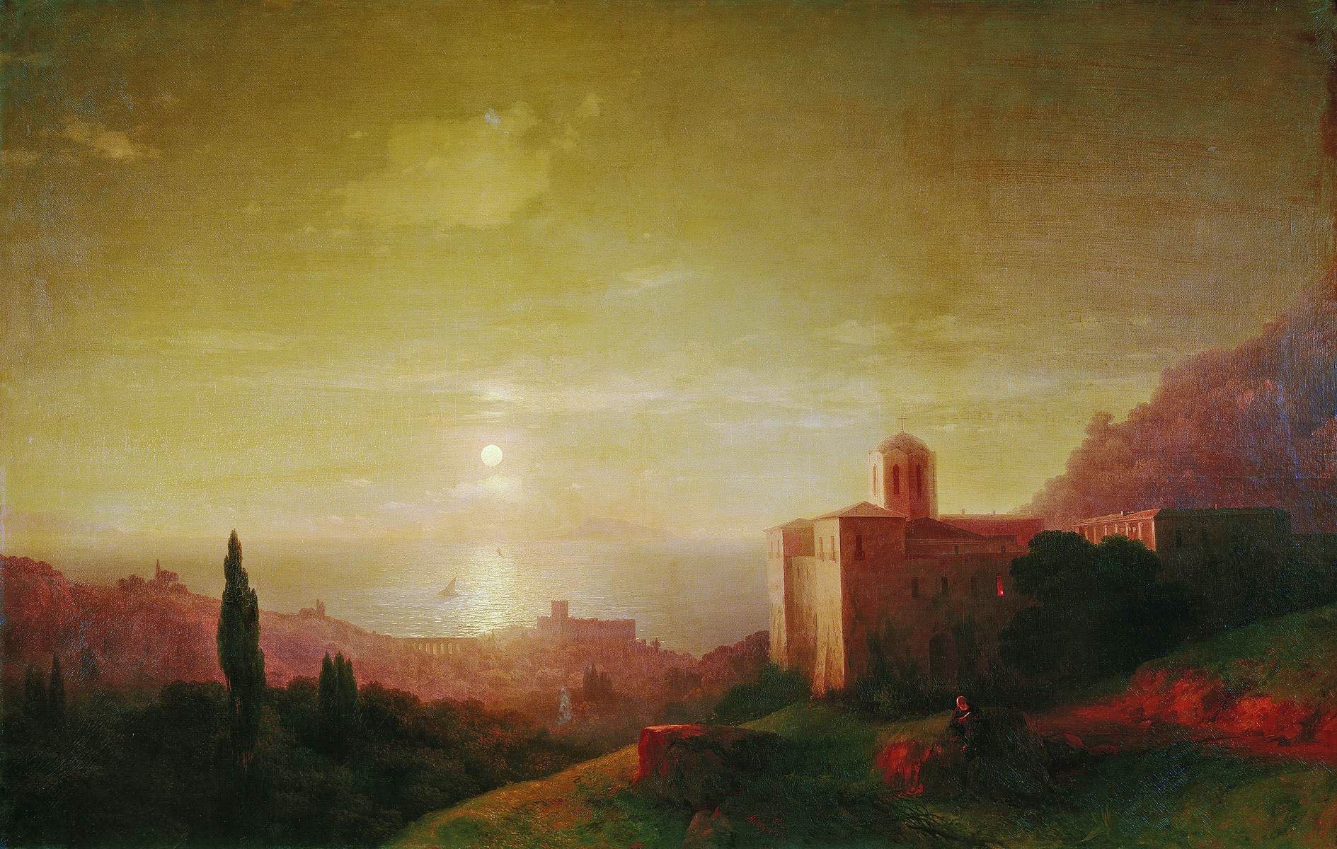 Nuit au clair de lune au bord de la mer en Crimée - Ivan Aïvazovski