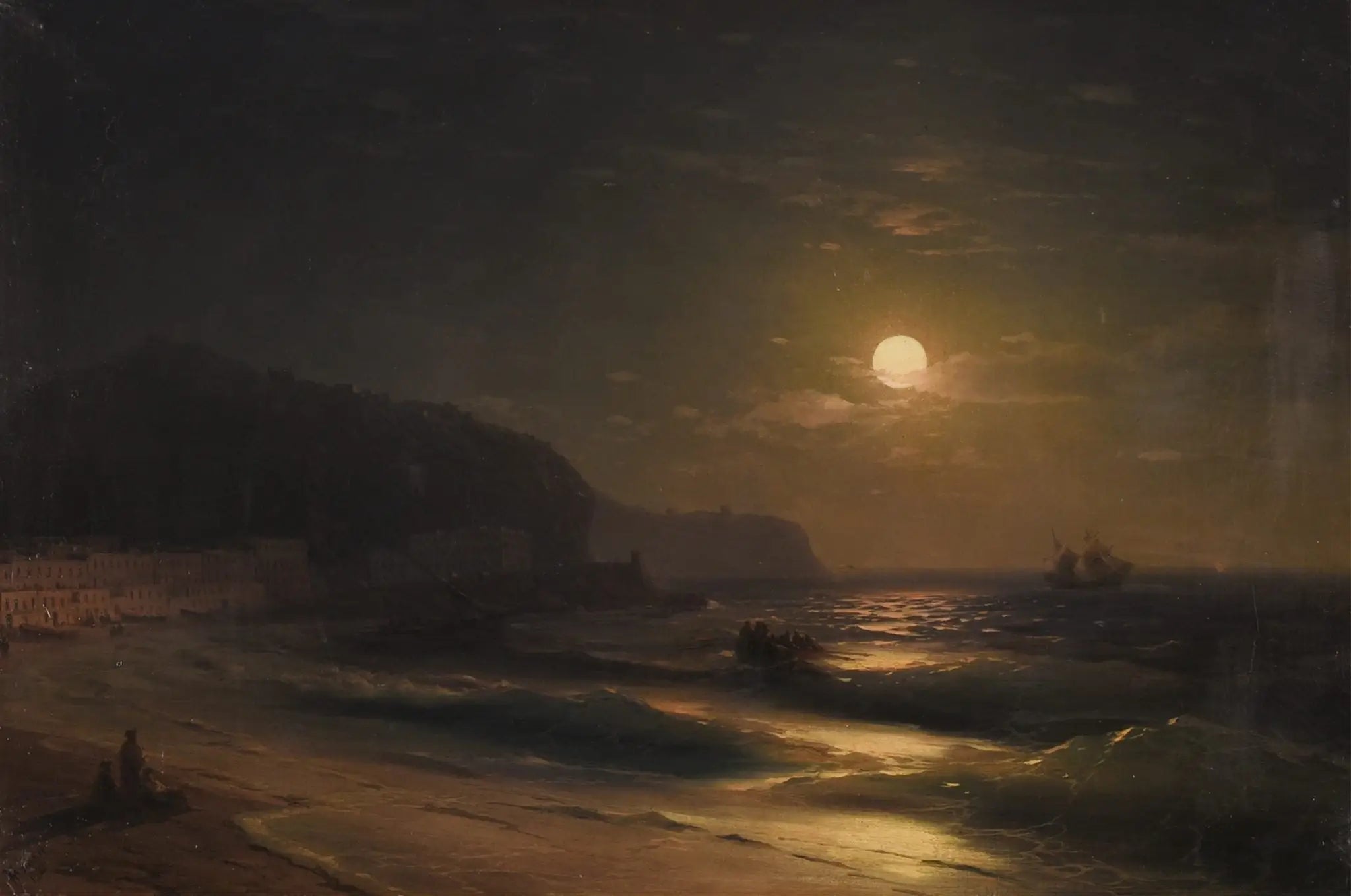 Nuit au clair de lune - Ivan Aïvazovski - Alpha Reproduction
