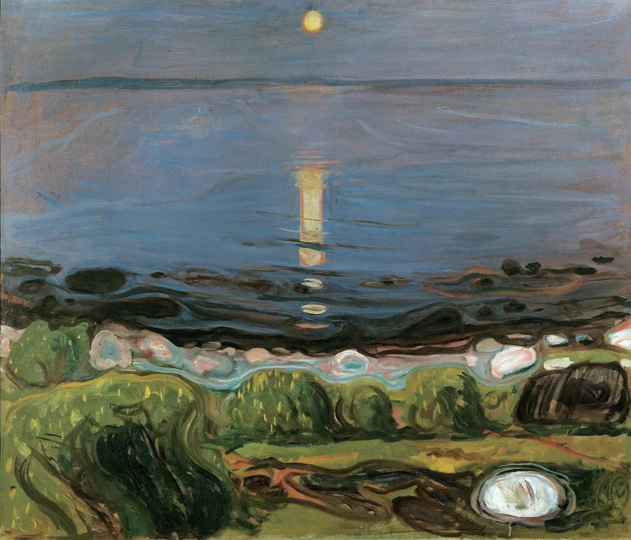Yaz Gecesi Plajda - Edvard Munch