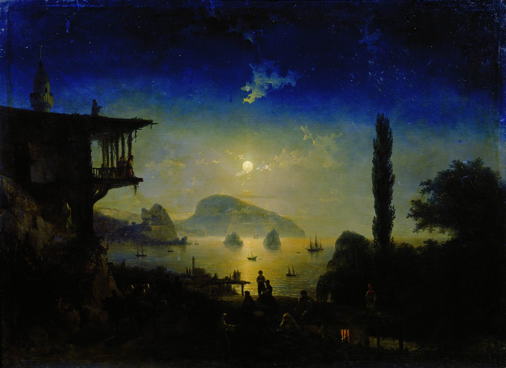 Nuit de lune en Crimée, Gurzuf - Ivan Aïvazovski