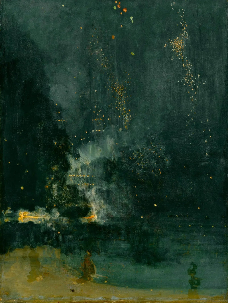 Siyah ve altın gece, düşen roket - James Abbott McNeill Whistler
