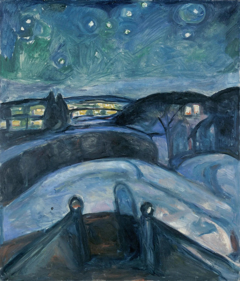Yıldızlı Gece - Edvard Munch