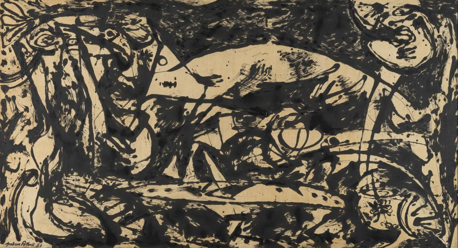Numéro 14 - Jackson Pollock image 1 reproduction réalisée par Alpha Reproduction