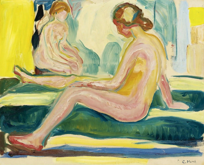 Oturan kadın nüs - Edvard Munch