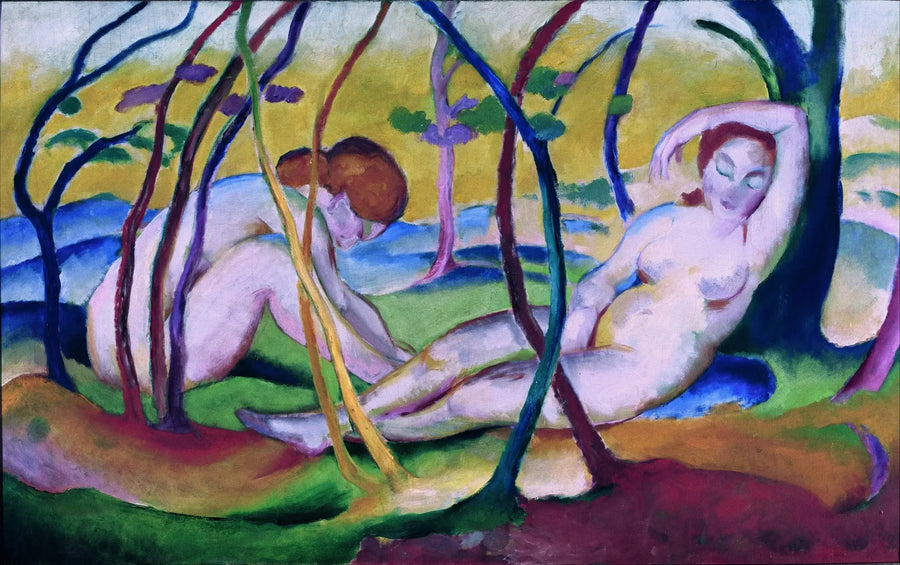 Ağaçların Altında Yatanlar - Franz Marc