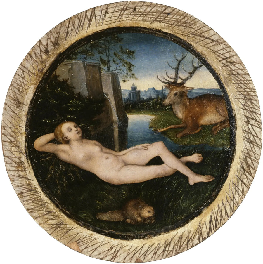 Yatan Nymphe - Lucas Cranach the Elder