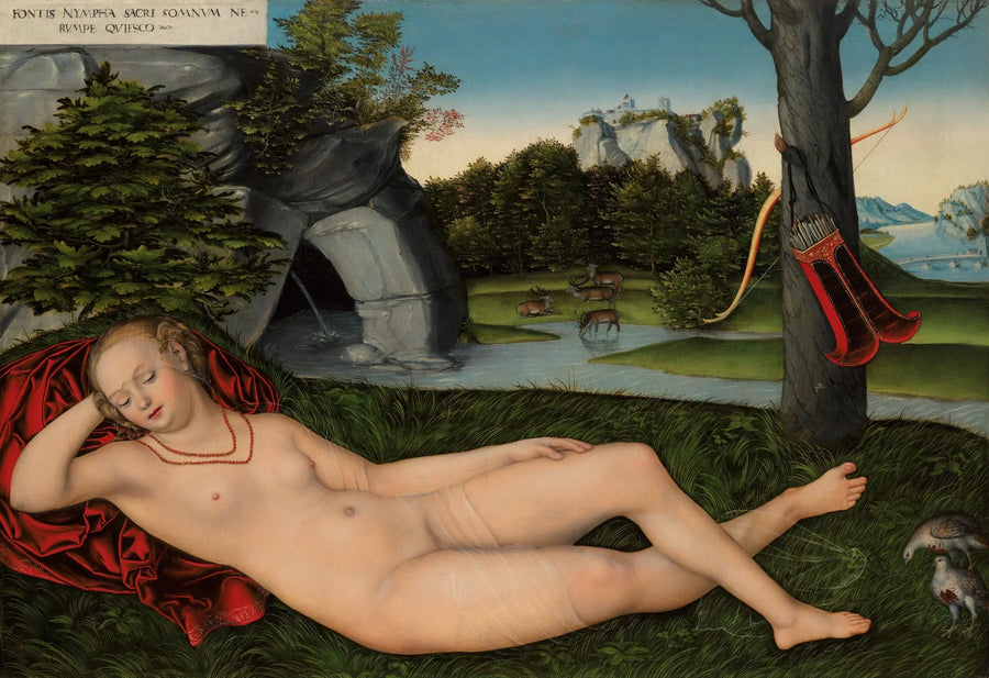 Yatmış Su Nymphe - Lucas Cranach the Elder