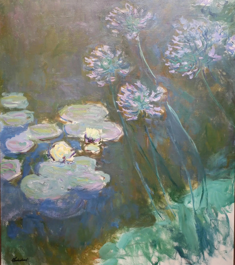 Nilüferler ve Agapanthus, Marmottan W1821 - Claude Monet