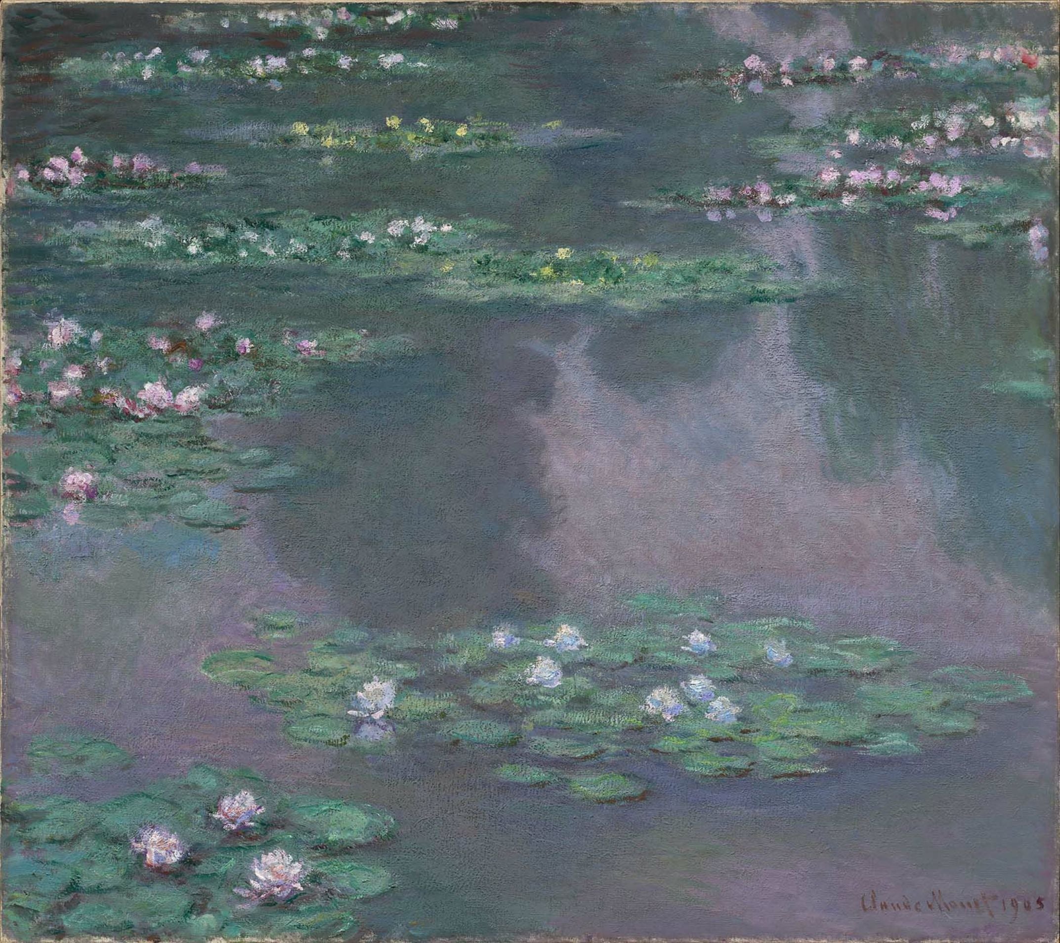 Reproduction du tableau « Nymphéas - Claude Monet » par Alpha Reproduction en peinture à l’huile