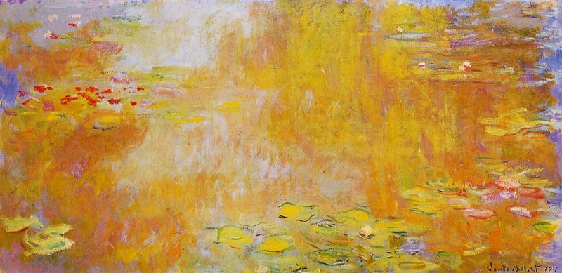 Giverny, Nantes W1886'daki Nilüferler - Claude Monet