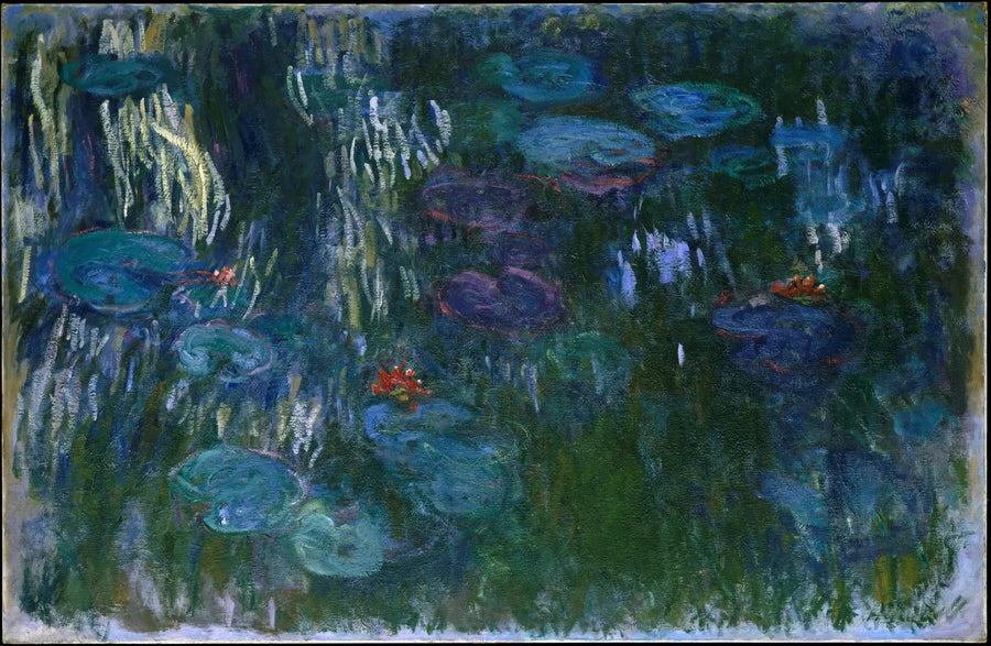 Nilüferler, söğüt yansımaları - Claude Monet