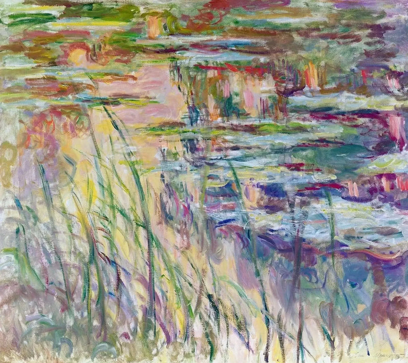 Nilüferler, su üzerine yansımalar W1718 - Claude Monet